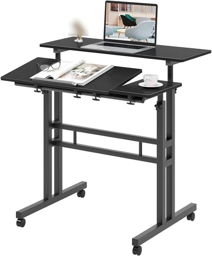 Standing mobile stand desk - standing, up