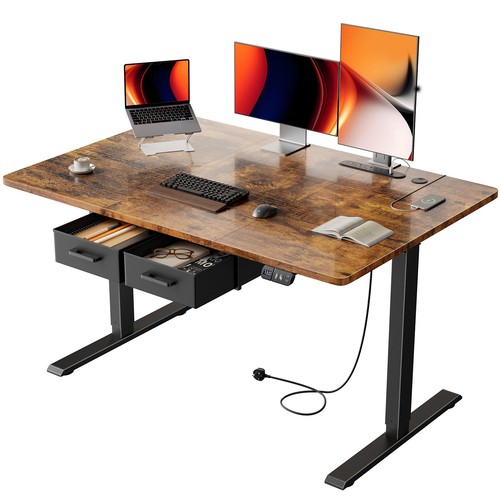 Rising desk with drawers - desk,
