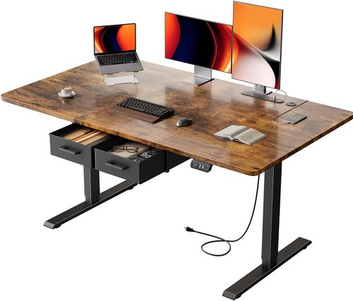Standing desk with drawers - drawers, &